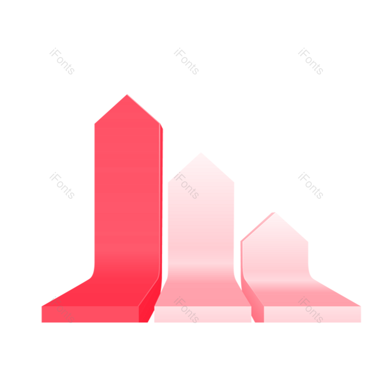 箭头图片,图表元素,立体PNG,红色箭头免抠素材